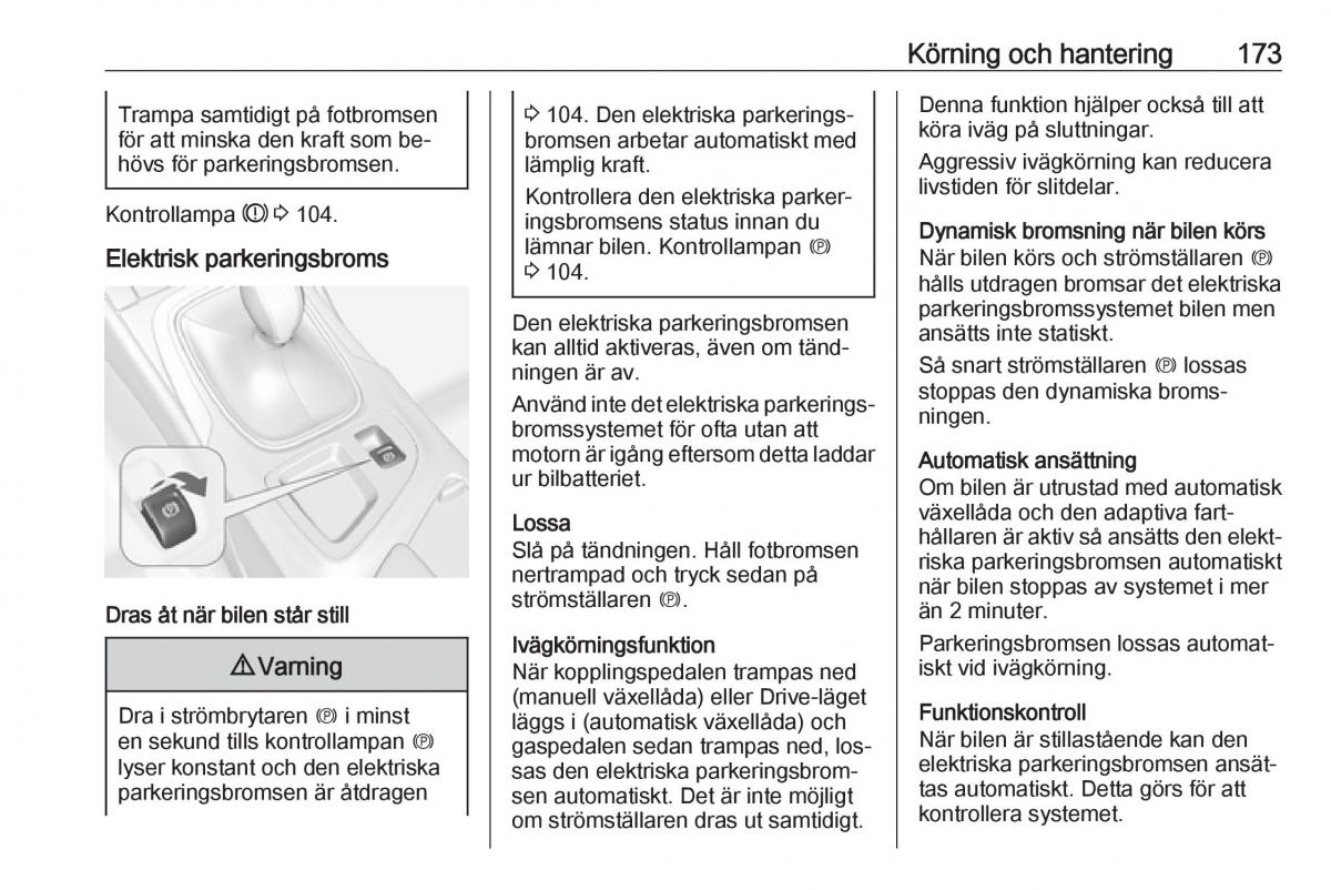 Opel Insignia A instruktionsbok / page 175