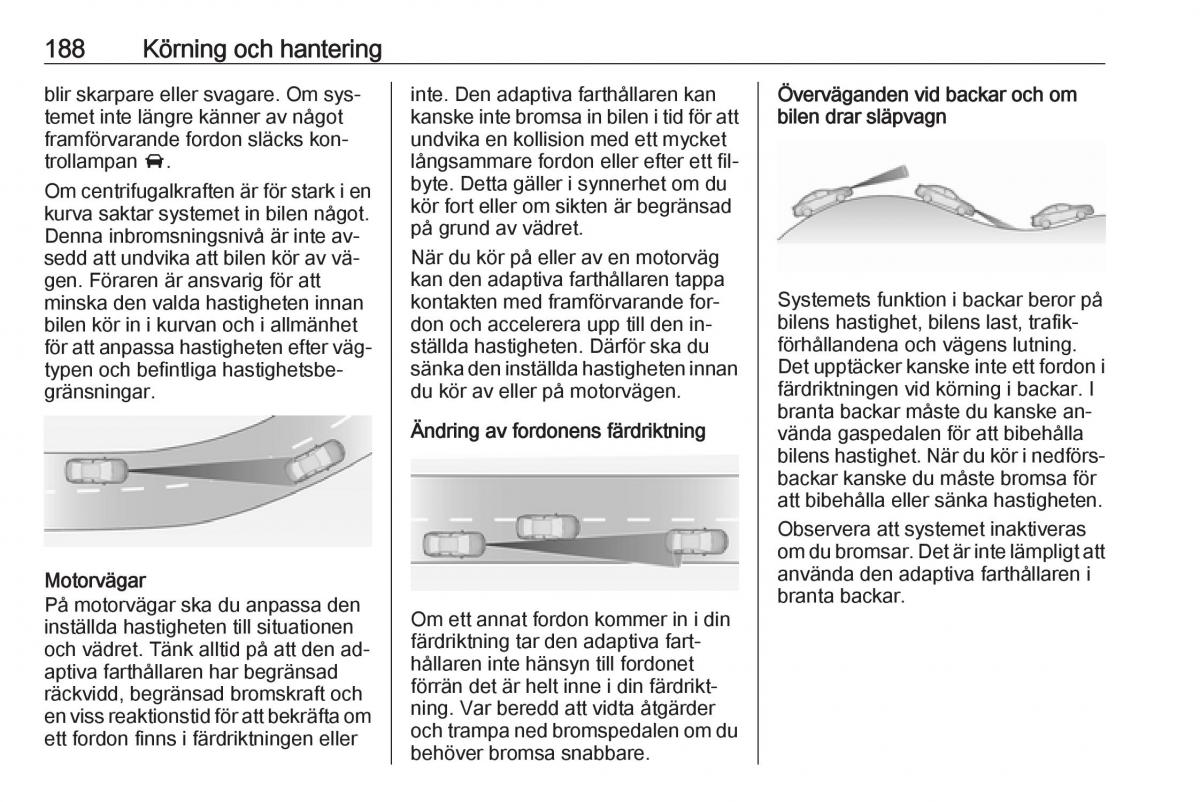 Opel Insignia A instruktionsbok / page 190