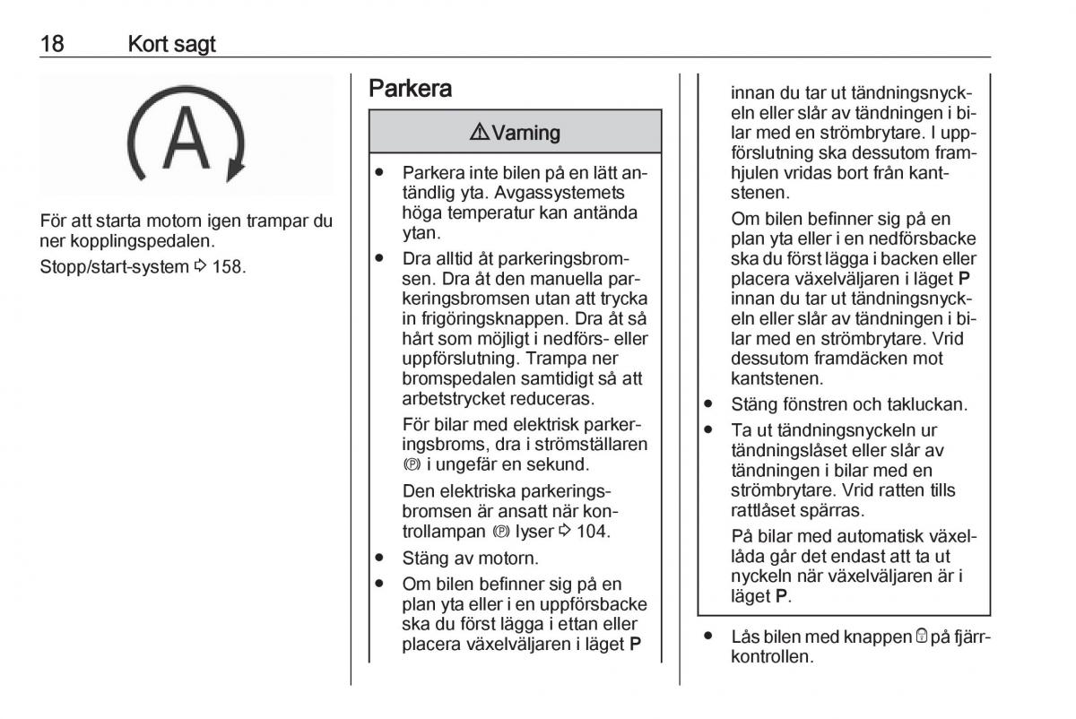 Opel Insignia A instruktionsbok / page 20