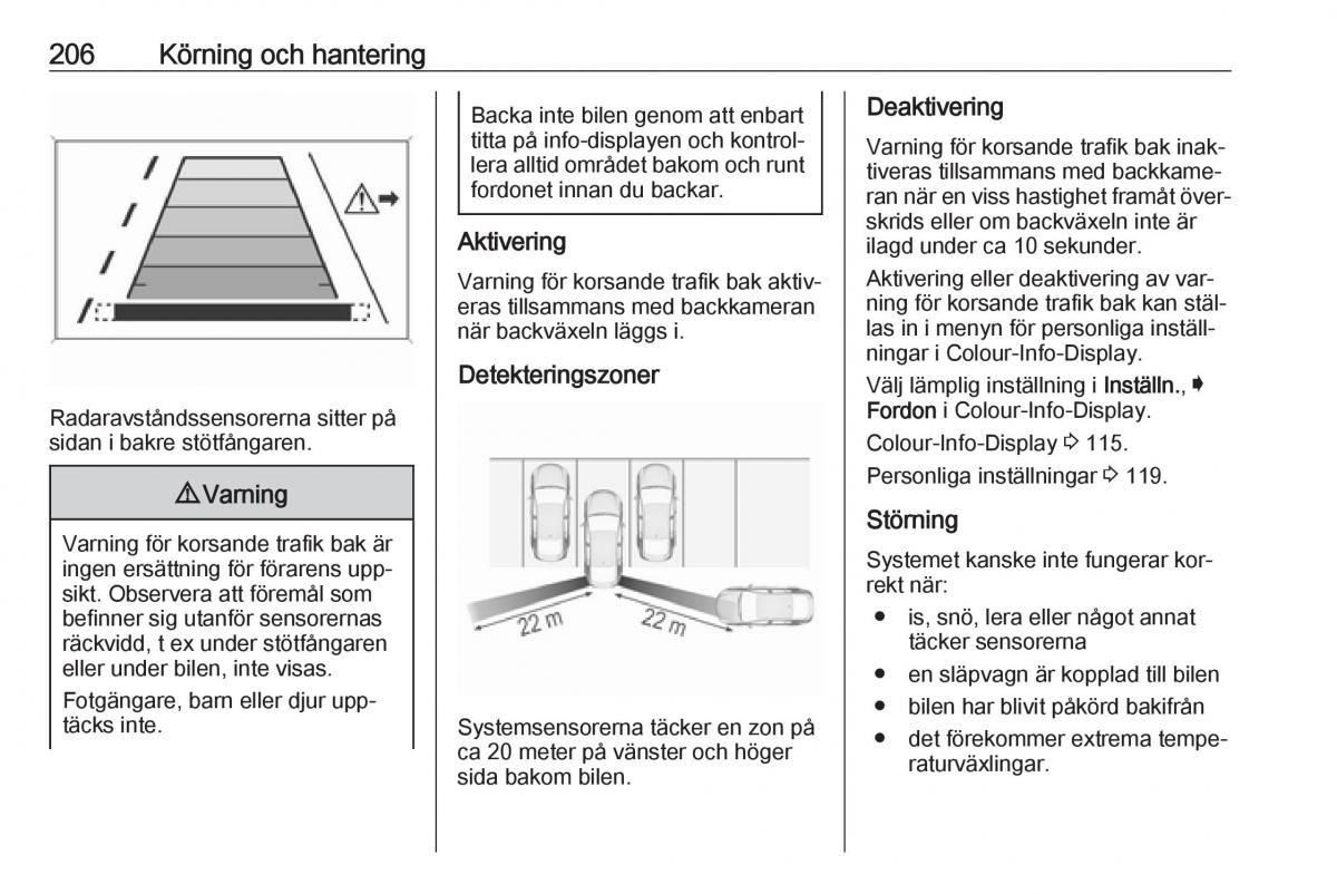 Opel Insignia A instruktionsbok / page 208