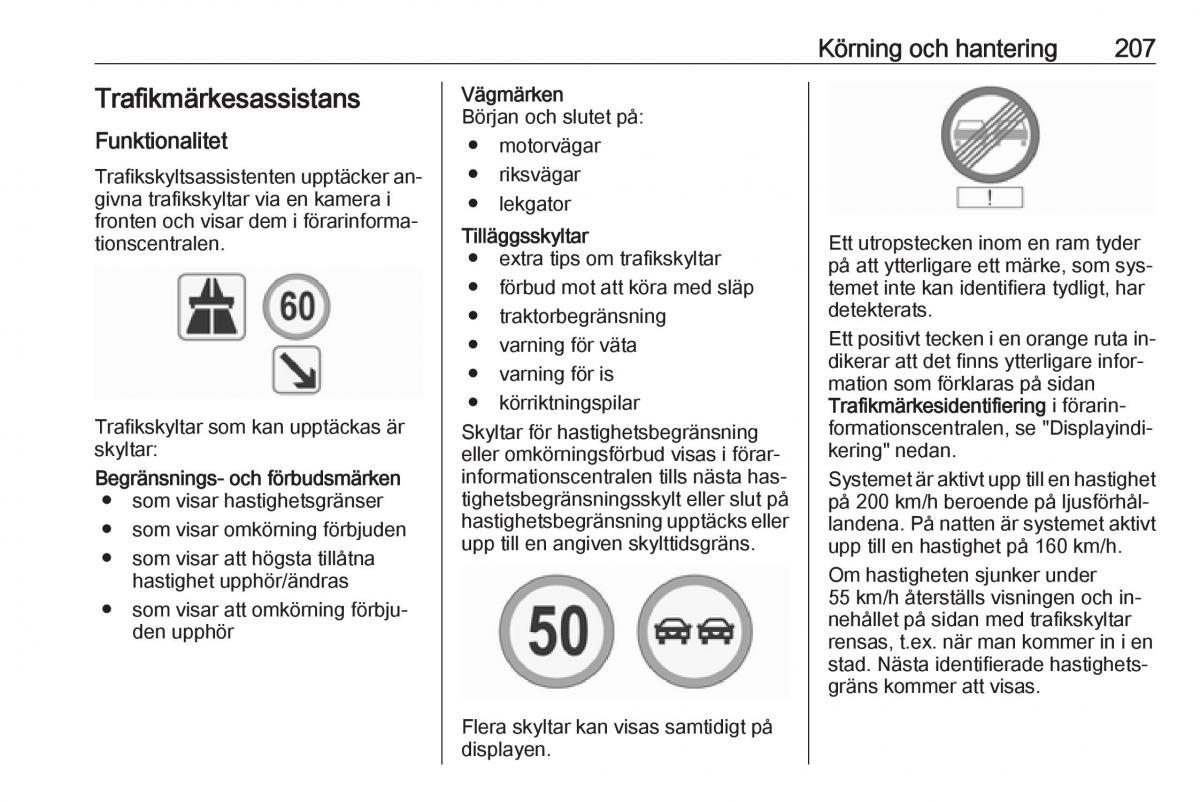 Opel Insignia A instruktionsbok / page 209