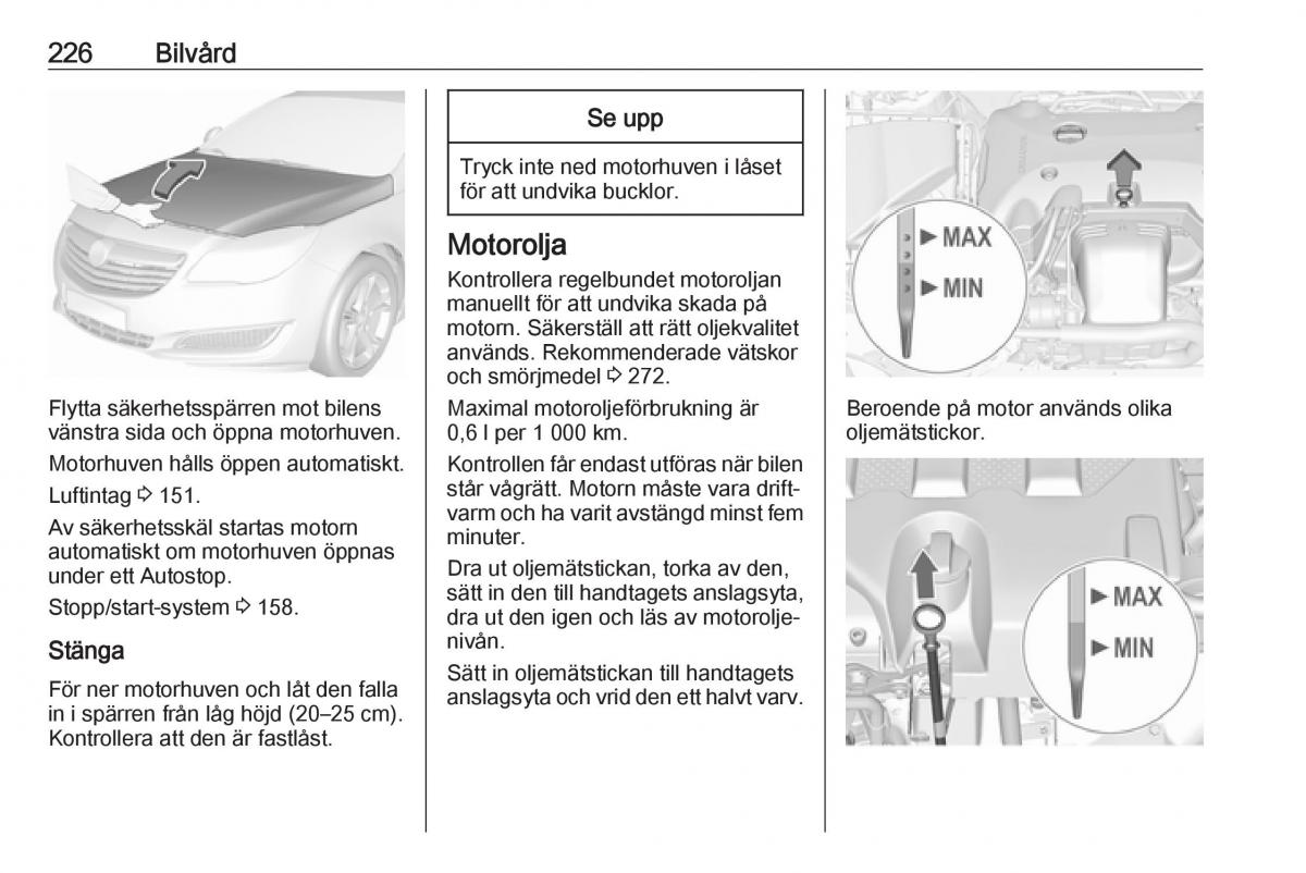 Opel Insignia A instruktionsbok / page 228