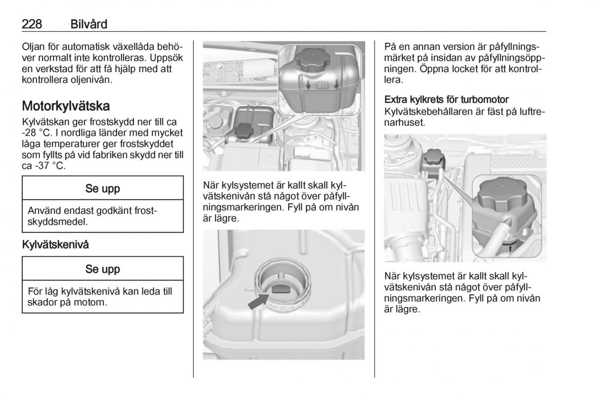 Opel Insignia A instruktionsbok / page 230