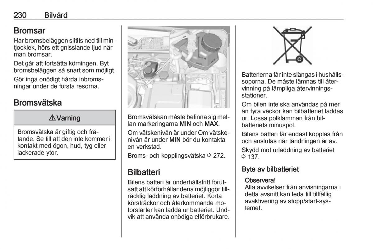 Opel Insignia A instruktionsbok / page 232