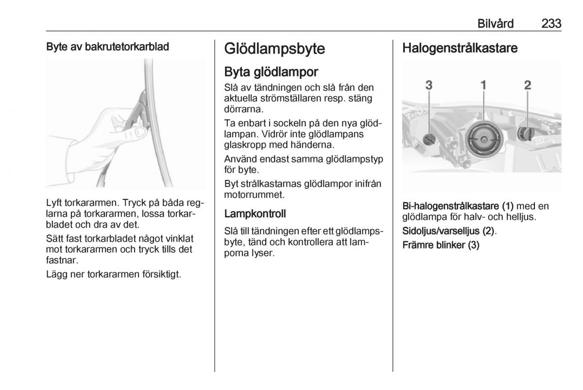 Opel Insignia A instruktionsbok / page 235