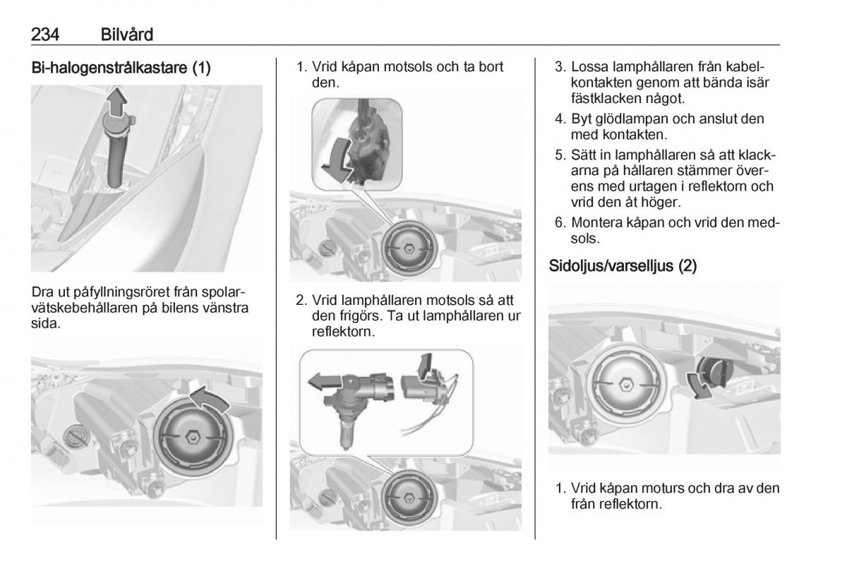 Opel Insignia A instruktionsbok / page 236