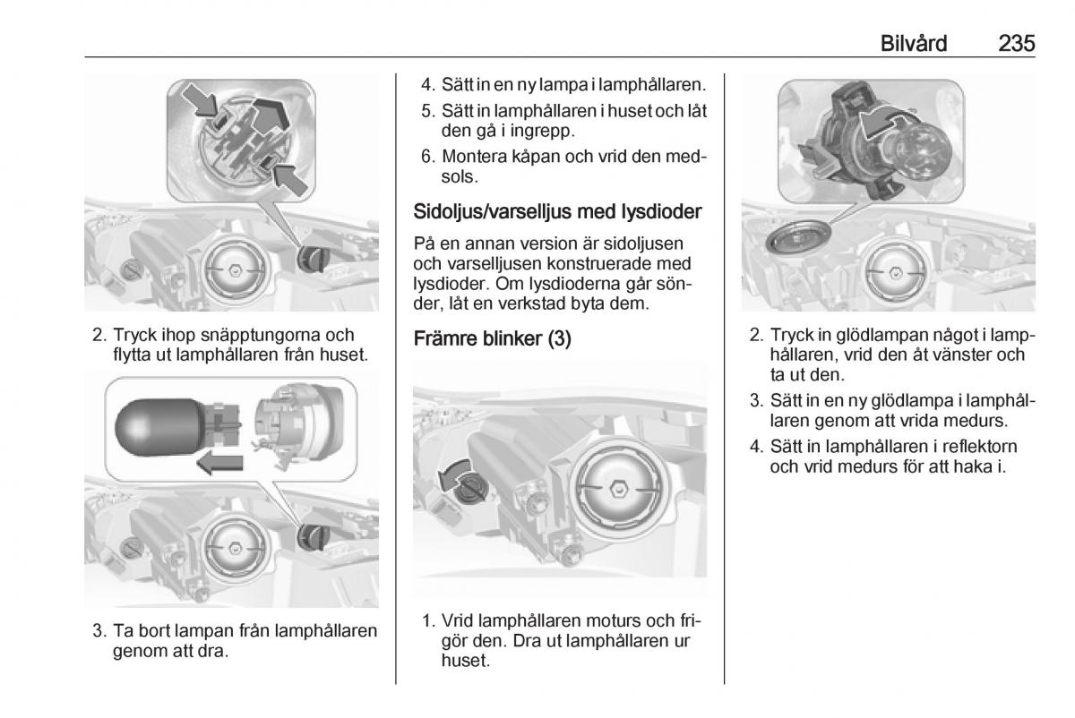 Opel Insignia A instruktionsbok / page 237