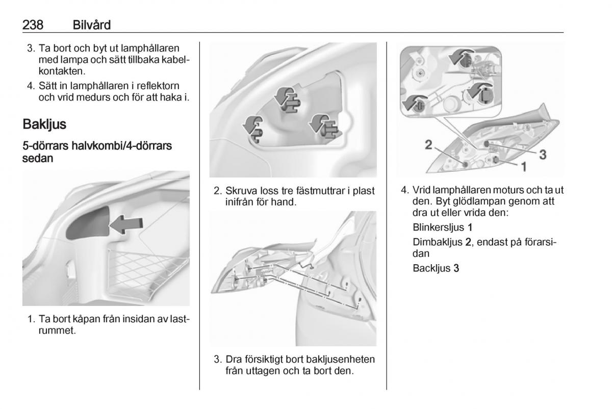 Opel Insignia A instruktionsbok / page 240