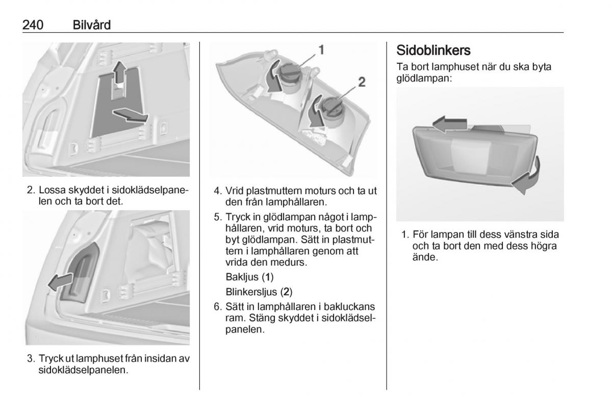 Opel Insignia A instruktionsbok / page 242