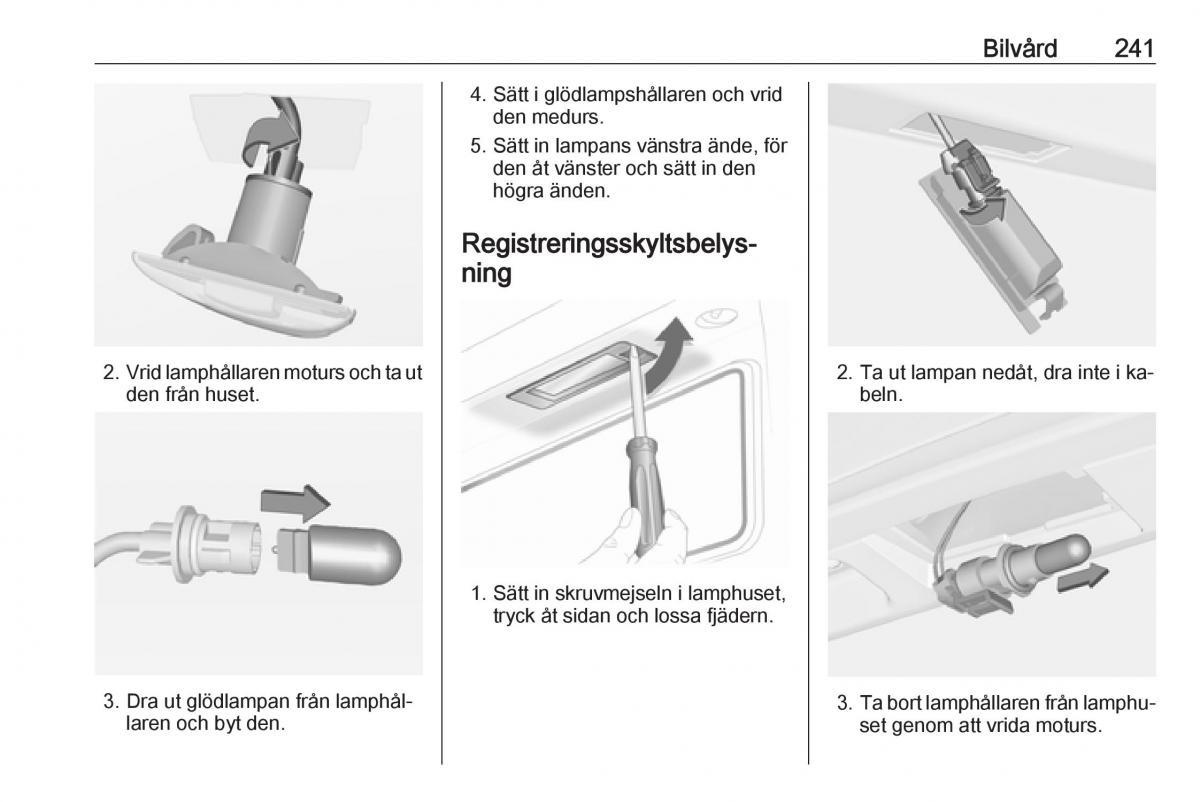 Opel Insignia A instruktionsbok / page 243