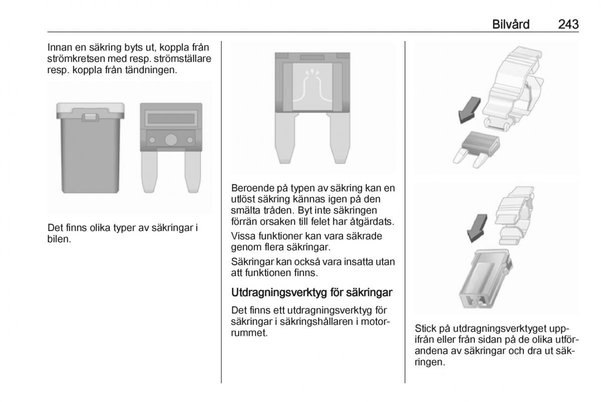 Opel Insignia A instruktionsbok / page 245