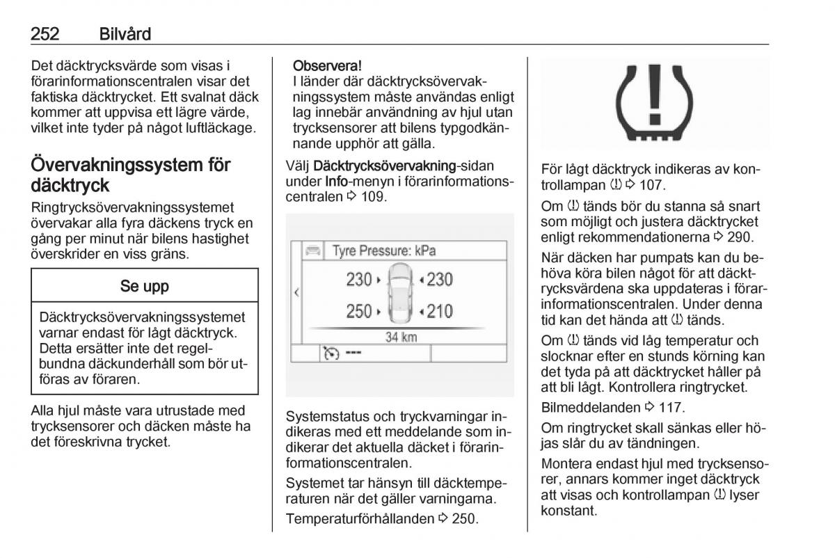 Opel Insignia A instruktionsbok / page 254