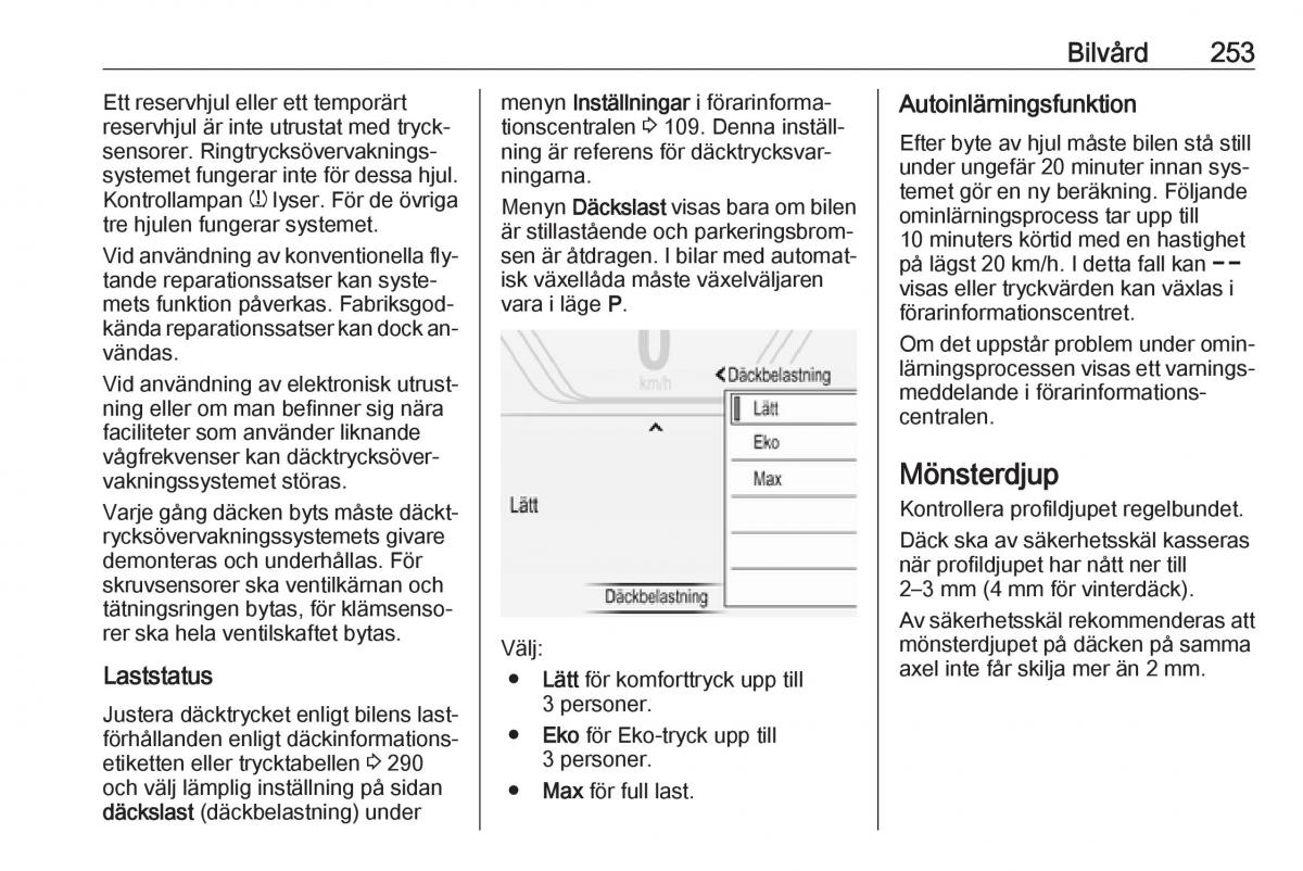 Opel Insignia A instruktionsbok / page 255