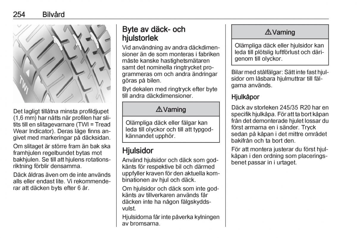 Opel Insignia A instruktionsbok / page 256