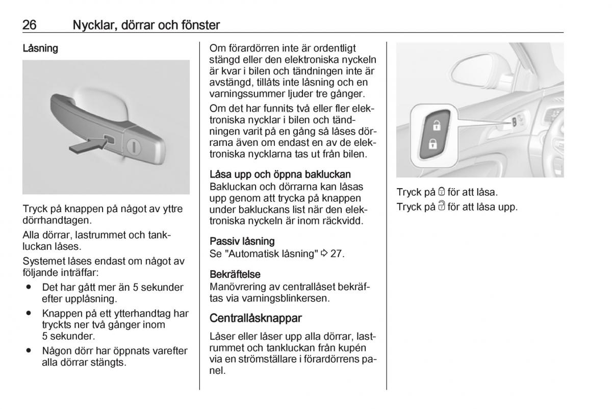 Opel Insignia A instruktionsbok / page 28