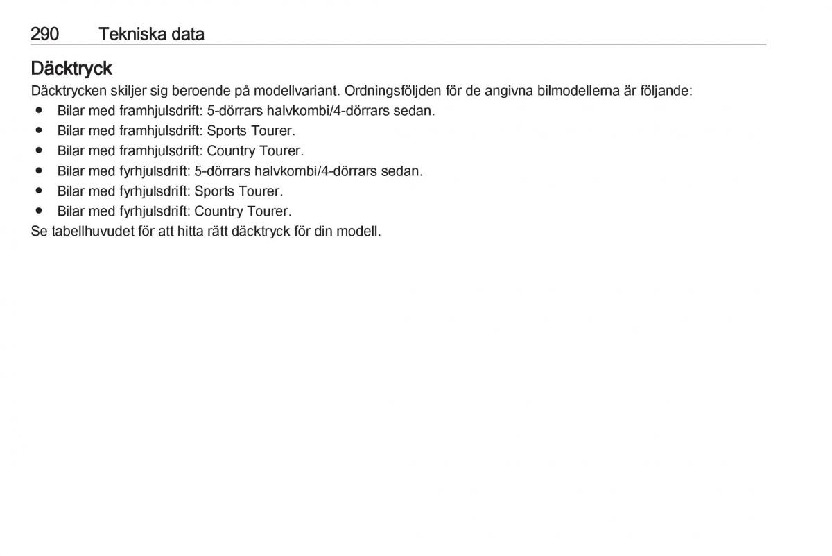 Opel Insignia A instruktionsbok / page 292