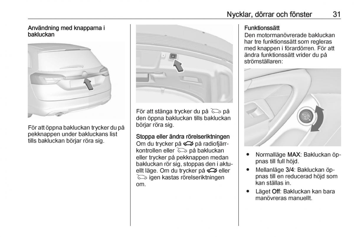 Opel Insignia A instruktionsbok / page 33