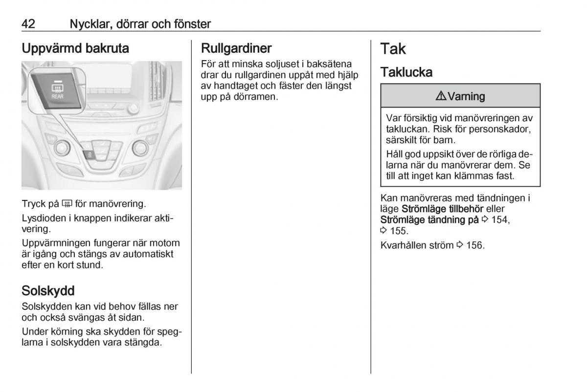 Opel Insignia A instruktionsbok / page 44