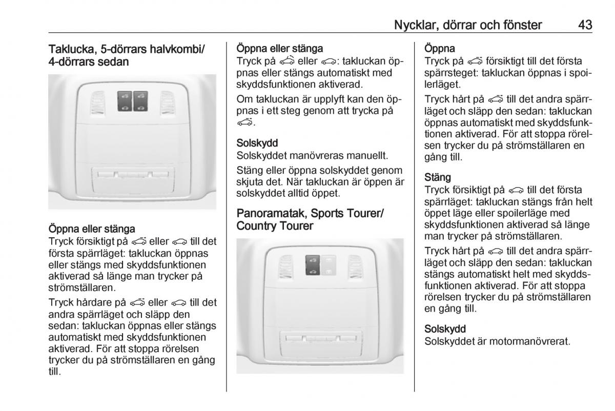 Opel Insignia A instruktionsbok / page 45