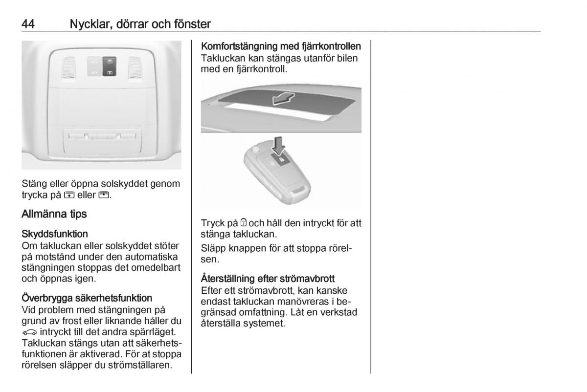 Opel Insignia A instruktionsbok / page 46