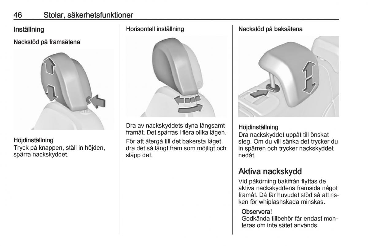 Opel Insignia A instruktionsbok / page 48