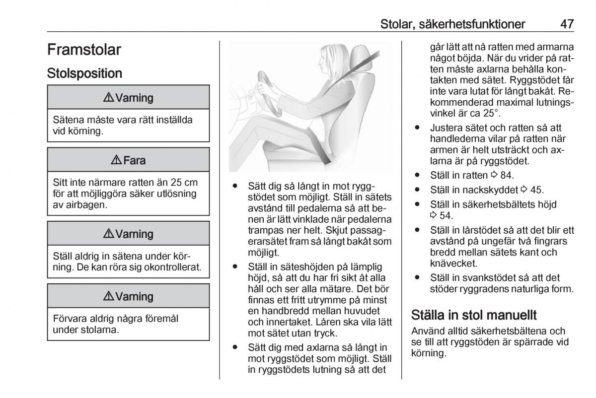 Opel Insignia A instruktionsbok / page 49