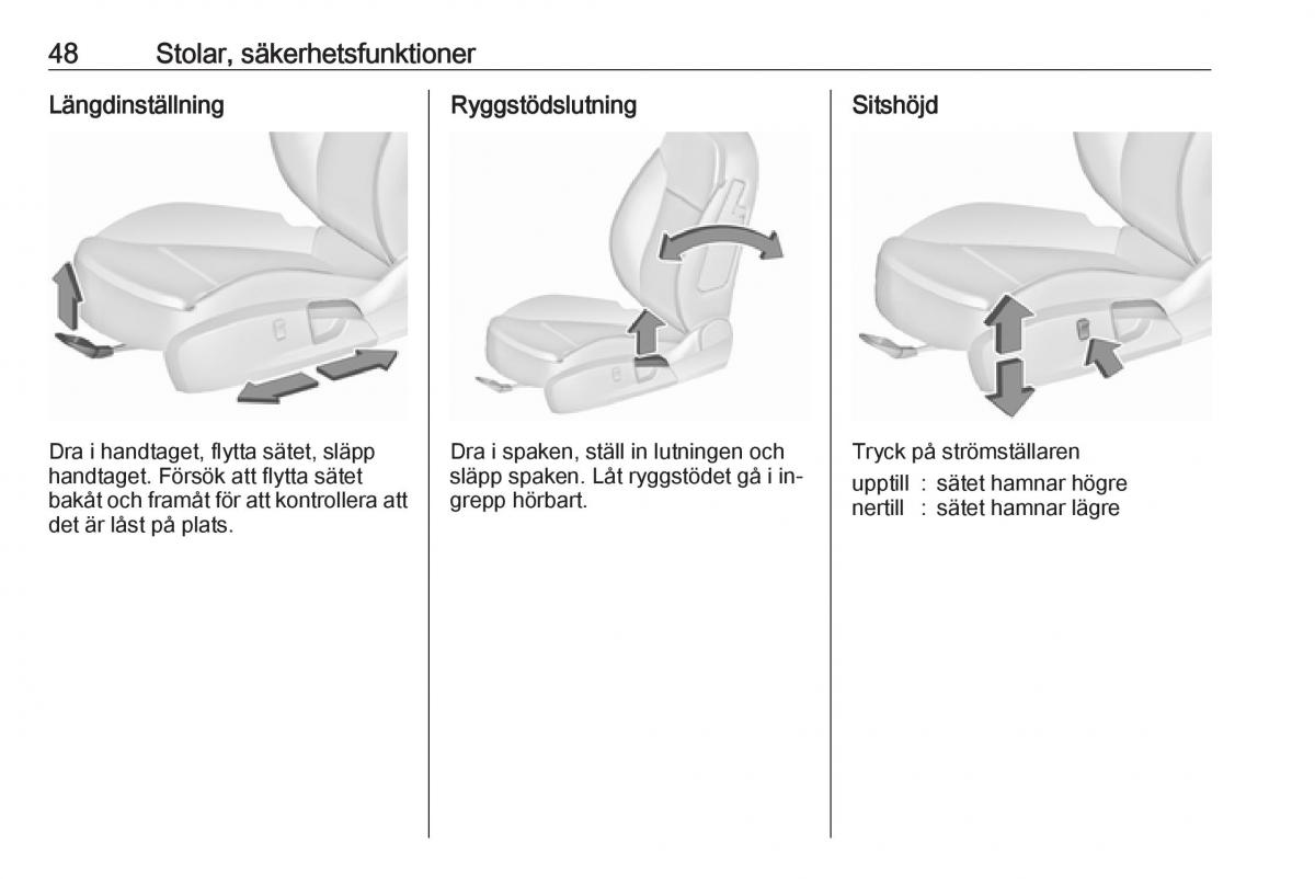 Opel Insignia A instruktionsbok / page 50