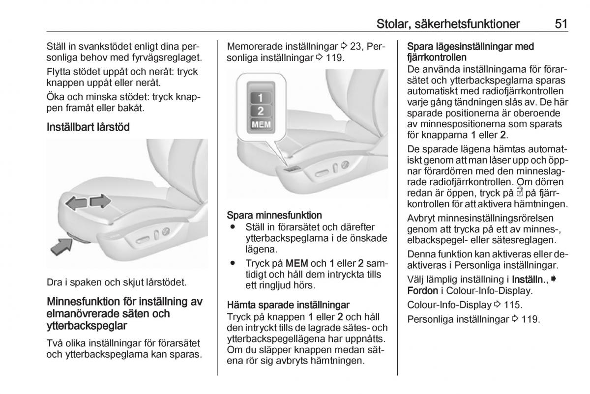 Opel Insignia A instruktionsbok / page 53