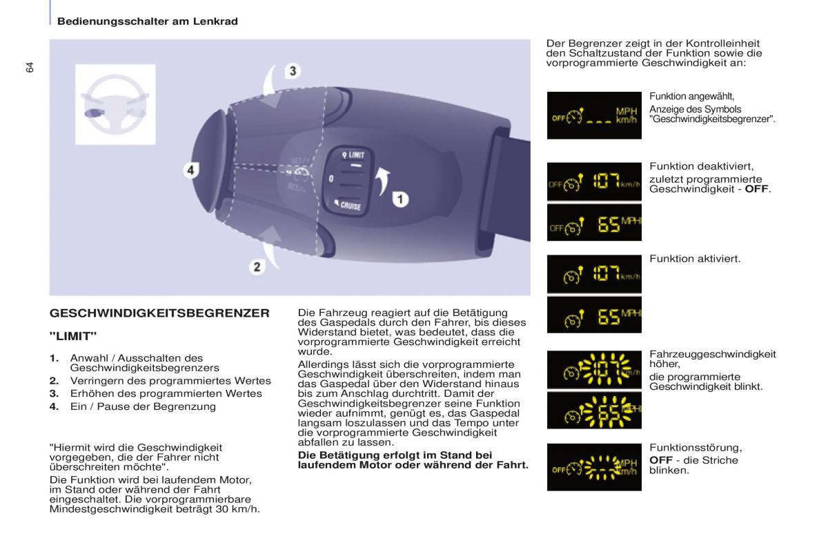 Peugeot Partner II 2 Handbuch / page 66