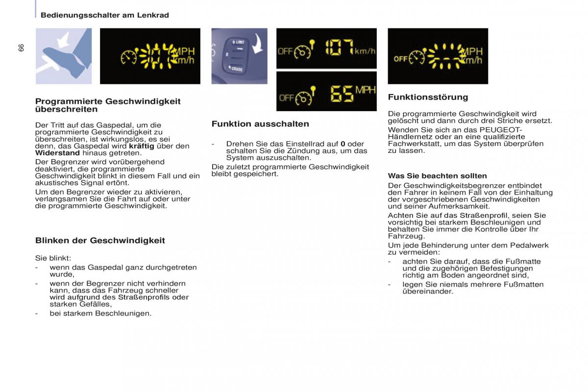 Peugeot Partner II 2 Handbuch / page 68