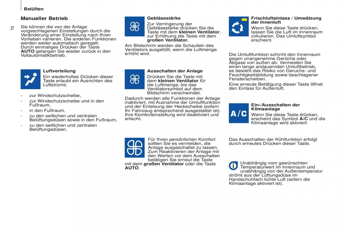 Peugeot Partner II 2 Handbuch / page 72