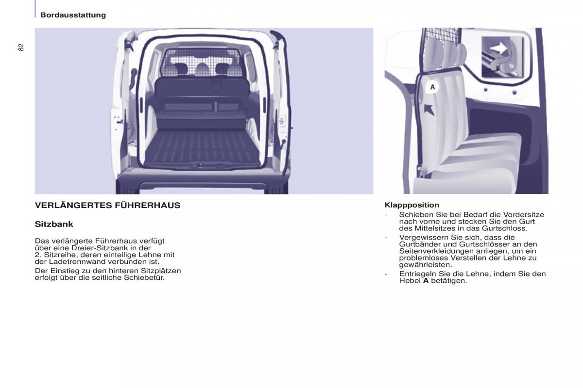 Peugeot Partner II 2 Handbuch / page 84