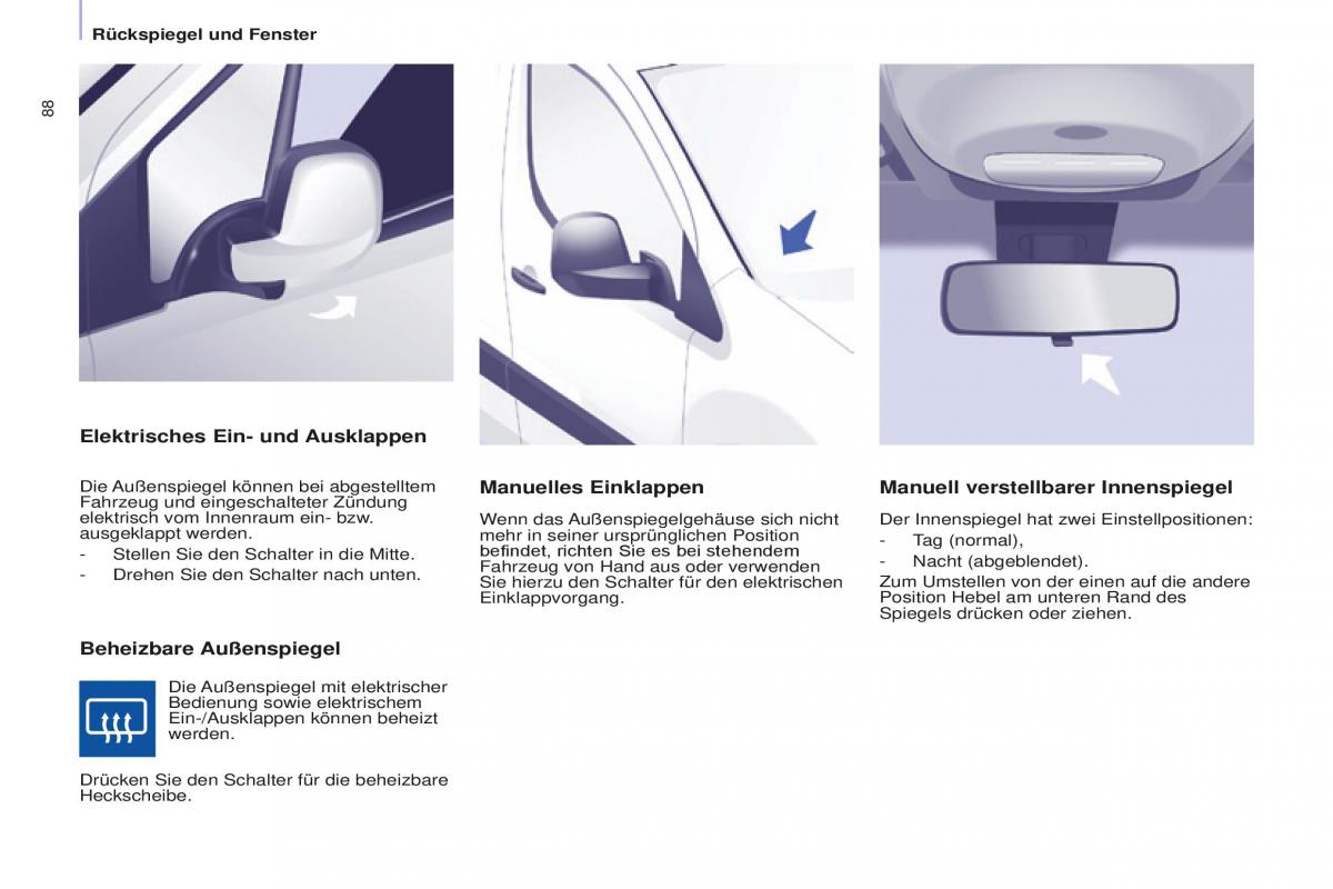 Peugeot Partner II 2 Handbuch / page 90