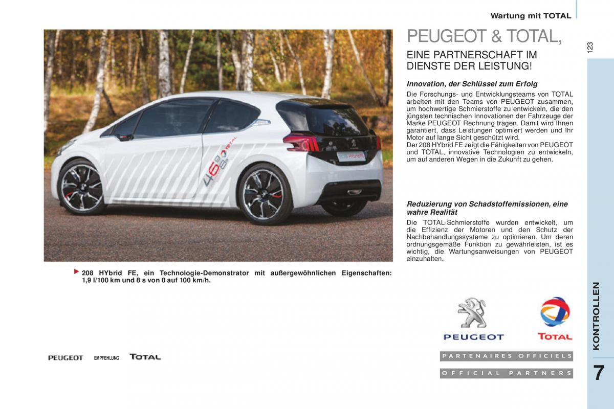 Peugeot Partner II 2 Handbuch / page 125