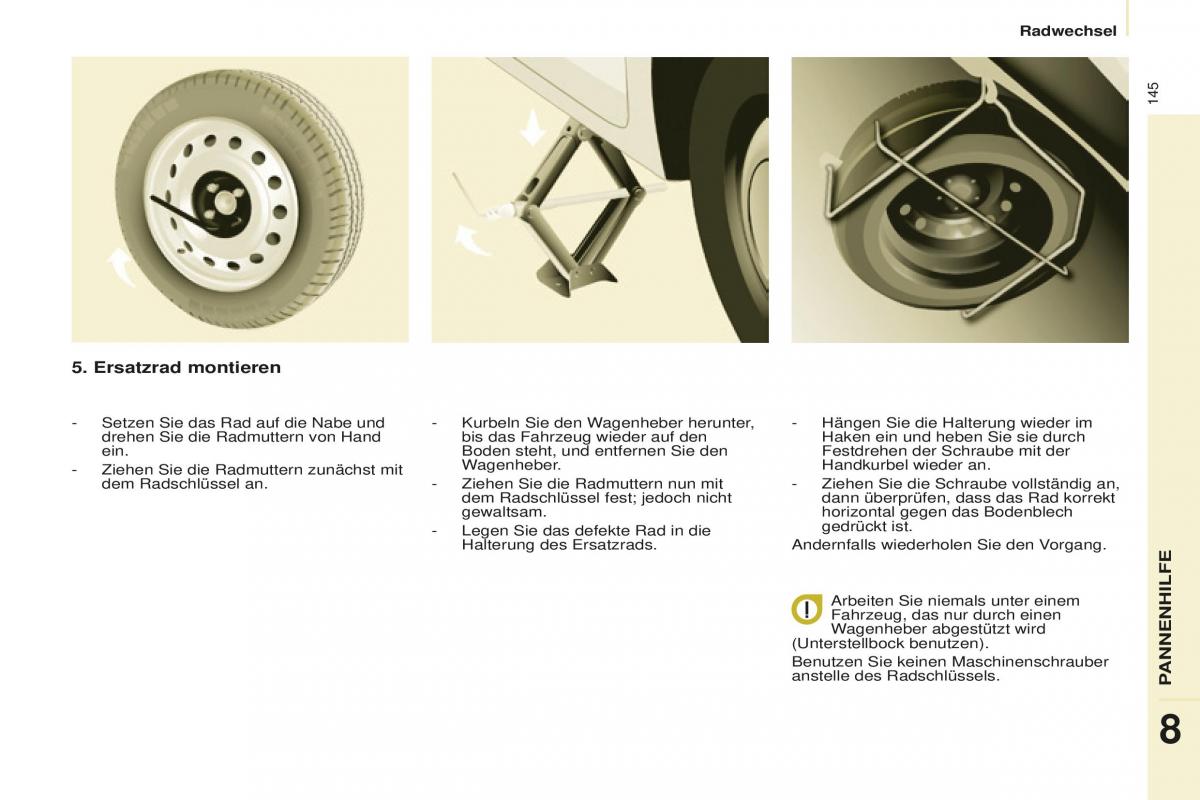 Peugeot Partner II 2 Handbuch / page 147