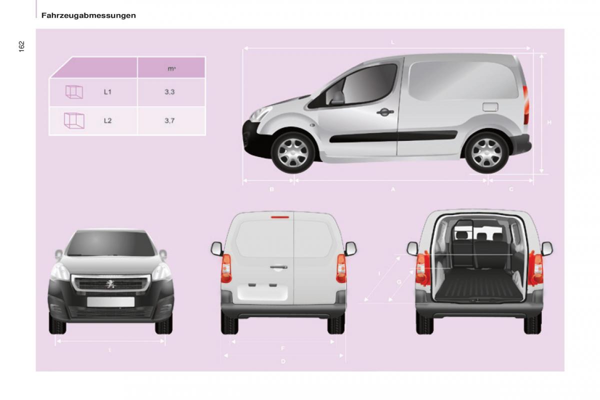 Peugeot Partner II 2 Handbuch / page 164