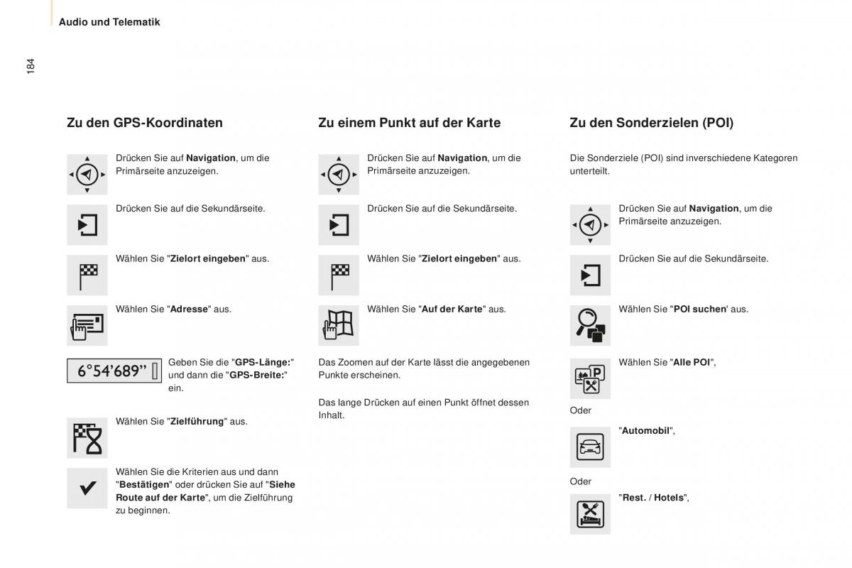 Peugeot Partner II 2 Handbuch / page 186