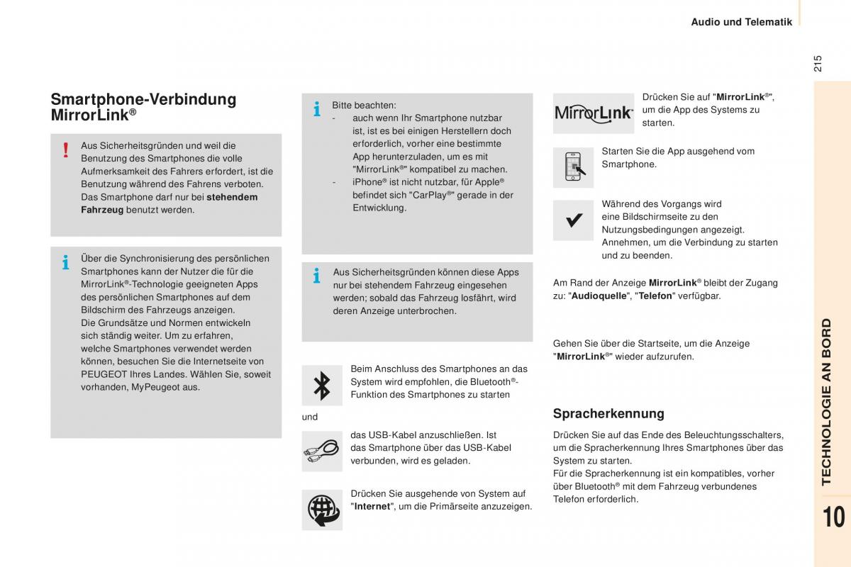 Peugeot Partner II 2 Handbuch / page 217