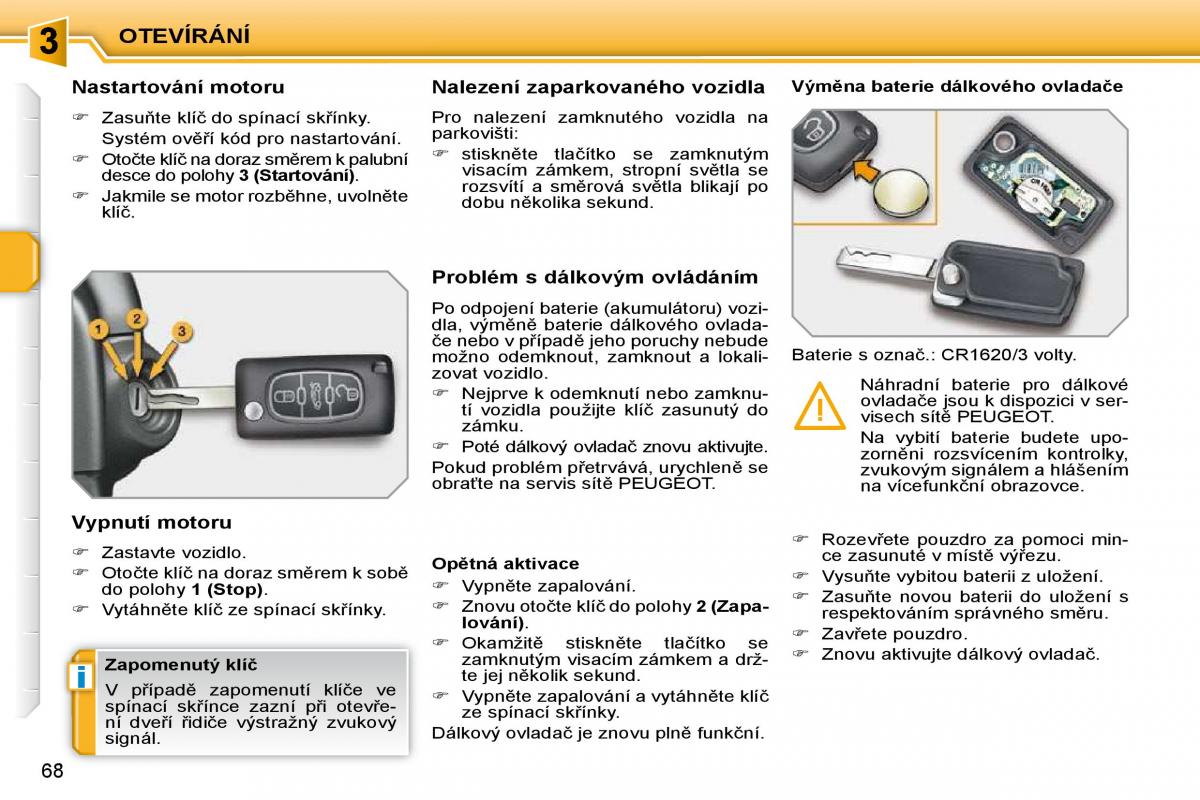 Peugeot 207 navod k obsludze / page 57