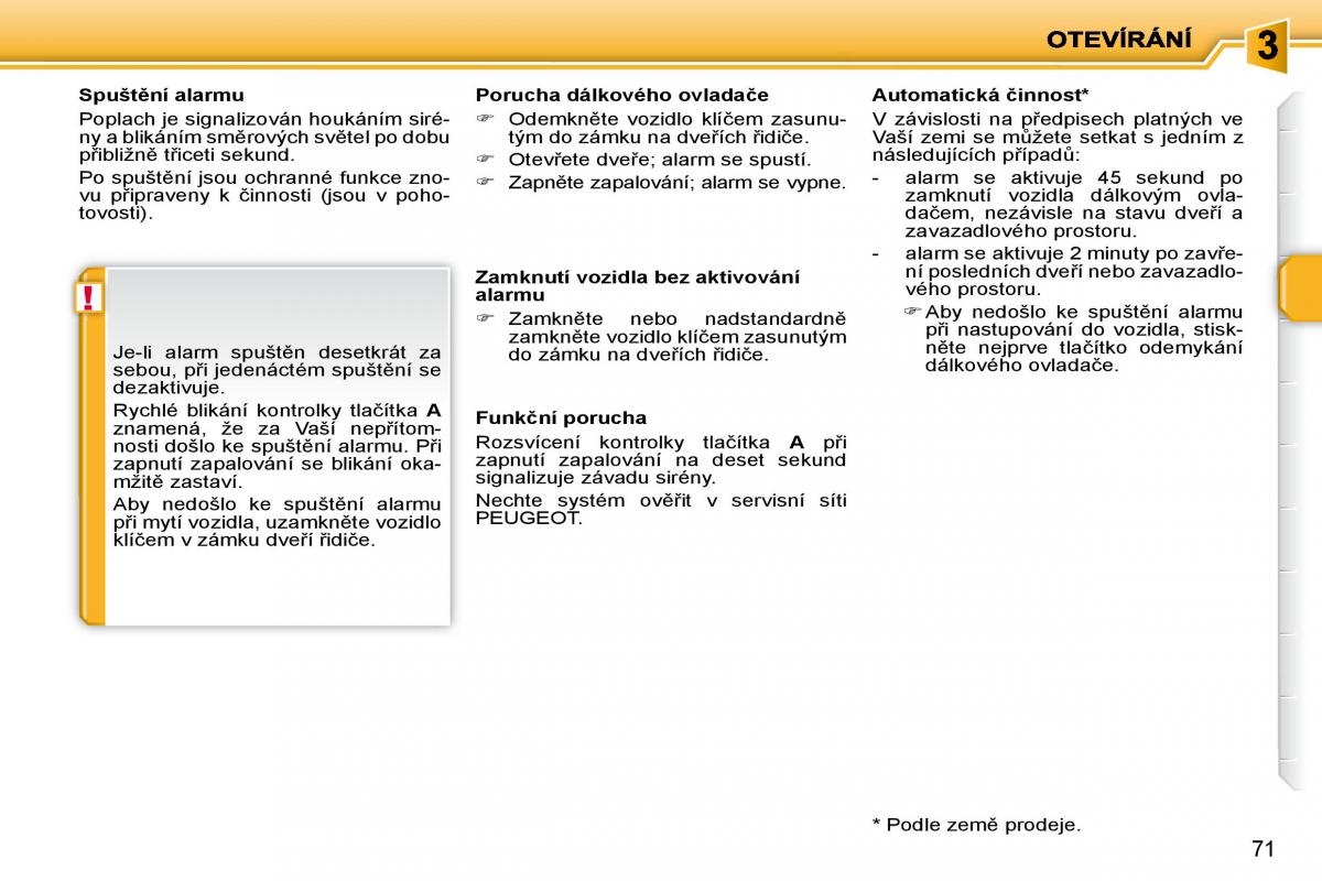 Peugeot 207 navod k obsludze / page 62