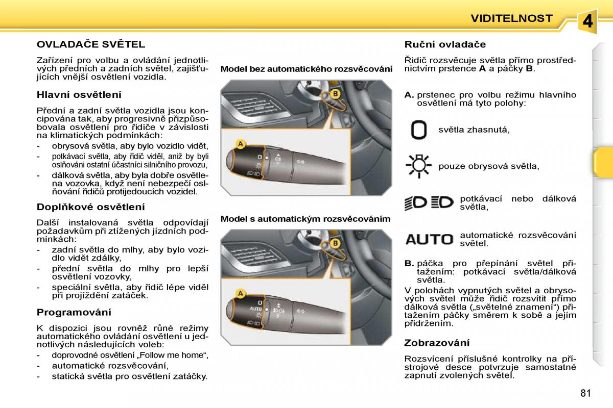 Peugeot 207 navod k obsludze / page 75