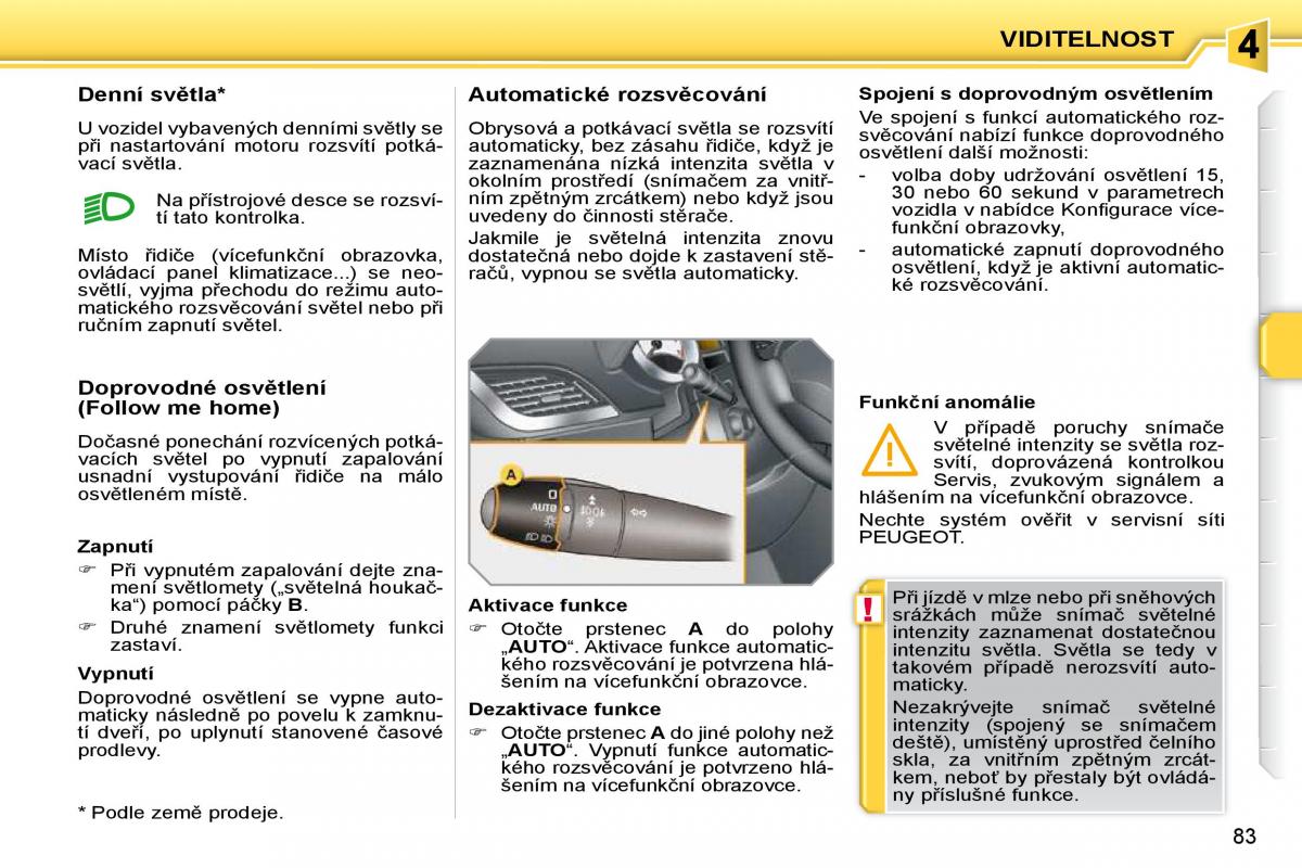 Peugeot 207 navod k obsludze / page 77