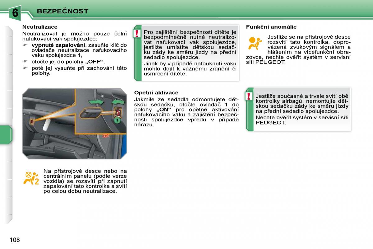 Peugeot 207 navod k obsludze / page 104