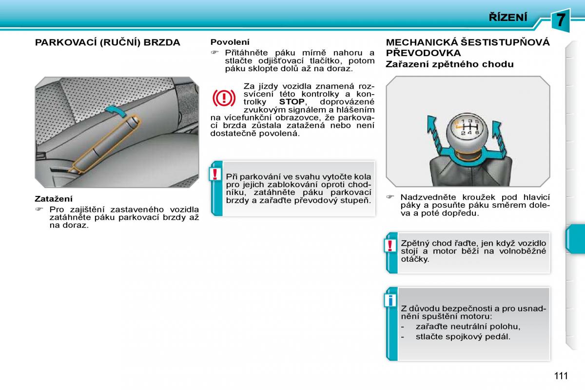 Peugeot 207 navod k obsludze / page 107