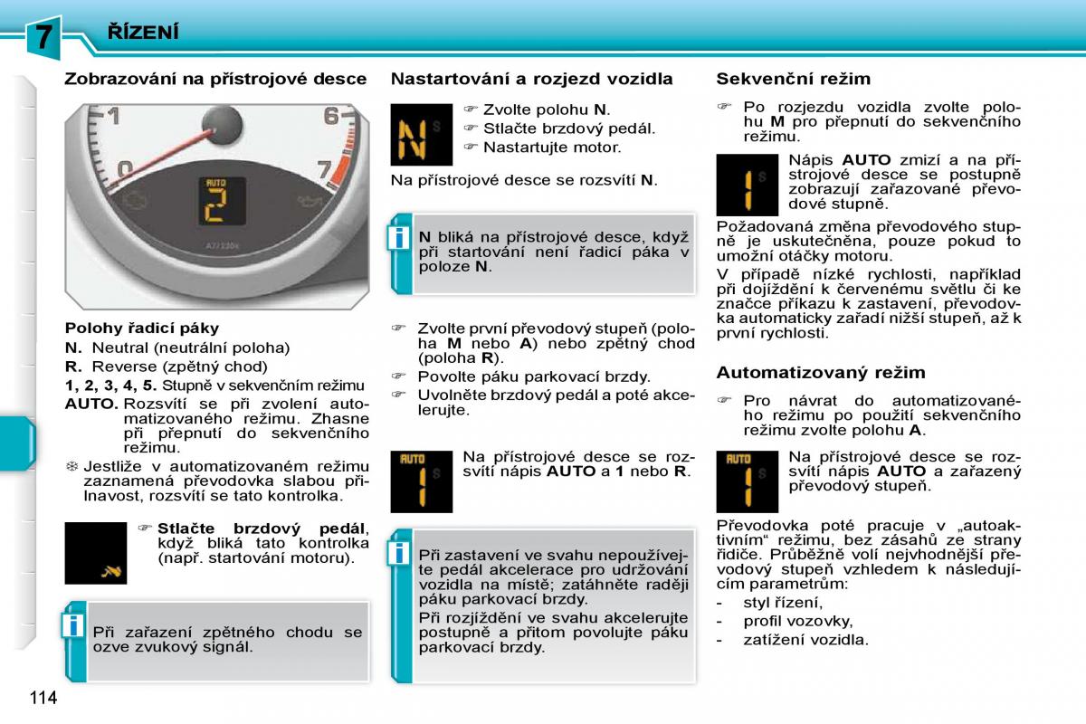 Peugeot 207 navod k obsludze / page 110