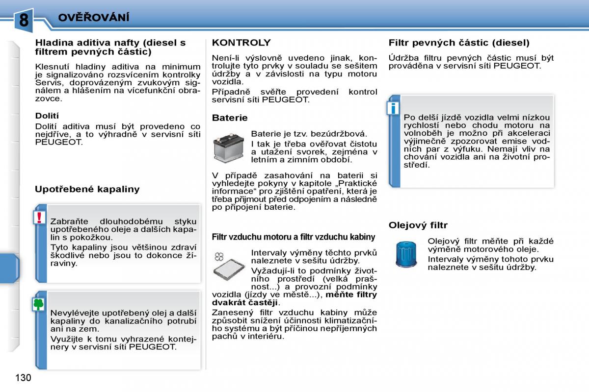 Peugeot 207 navod k obsludze / page 125