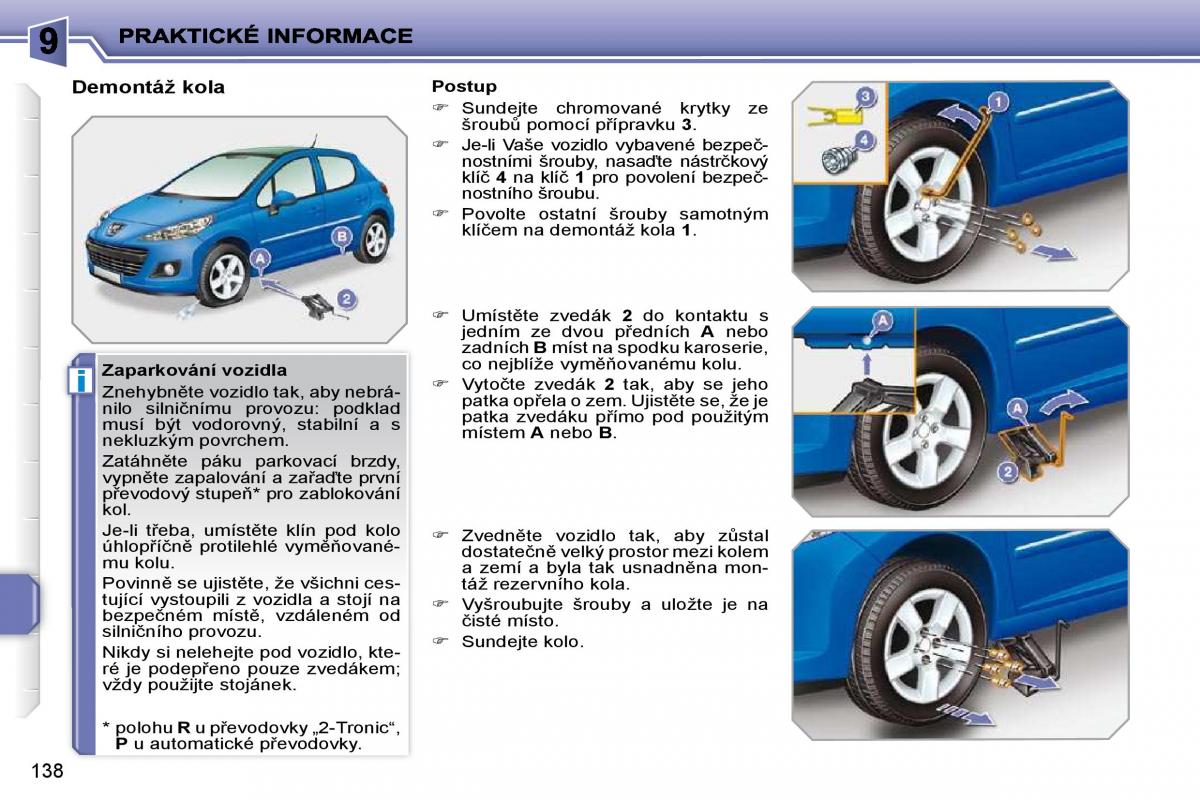 Peugeot 207 navod k obsludze / page 134