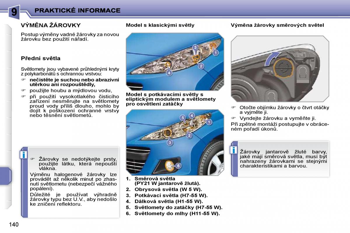 Peugeot 207 navod k obsludze / page 136