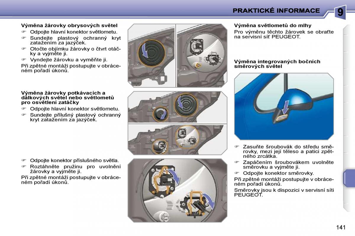 Peugeot 207 navod k obsludze / page 137