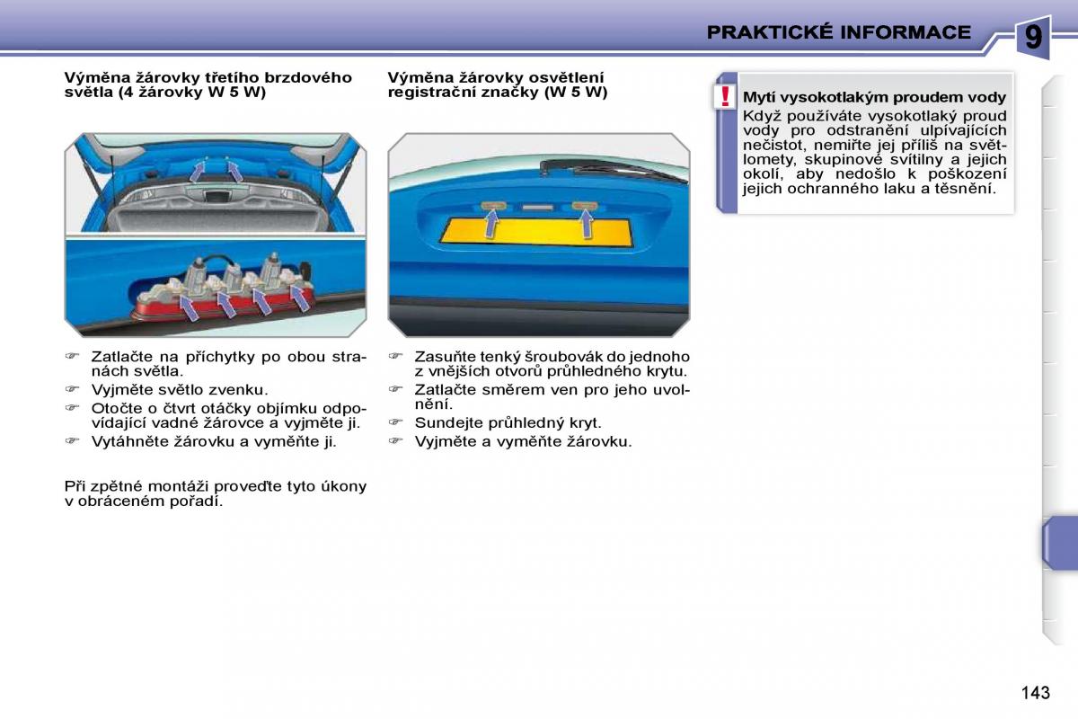 Peugeot 207 navod k obsludze / page 139